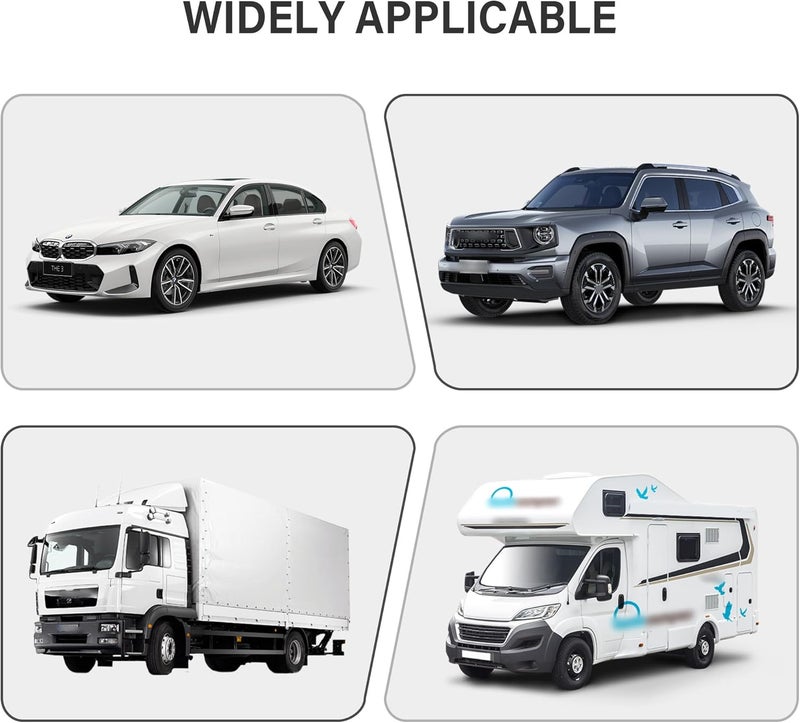 Stacool 47.2" Diesel Heater Exhaust Pipe,1" ID Stainless Steel Flexible Exhaust Tubing with 2 Hose Clamps,Universal Exhaust Hose Kit Diesel Heater Accessories for Diesel Air Heater (47.2") - Image 5